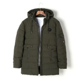 2017 New Men Winter Hooded Jackets Mens Warm Medium Long Coats Plus Size 3XL Fashion Snow Thick Parkas Man High Quality H9640