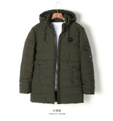 2017 New Men Winter Hooded Jackets Mens Warm Medium Long Coats Plus Size 3XL Fashion Snow Thick Parkas Man High Quality H9640