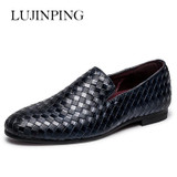 2017 New Men Shoes luxury Brand Moccasin Leather Casual Driving Oxfords Shoes Men Loafers Moccasins Italian Shoes for Men