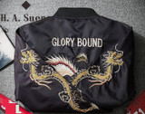 2017 New Men Jacket Dragon Harajuku Coat Embroidery Jacket Men Pilots MA1 Jacket Men Casual Outwear
