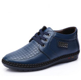 2017 new men casual leather shoes height increasing 5cm genuine leather soft and comfortable male shoes black brown freeshipping