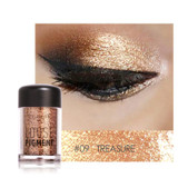 2017 New Makeup Loose Pigment Shadows Eye Mineral Powder Gold Red Metallic Focallure Loose Glitter Eyeshadow Color Makeup