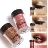 2017 New Makeup Loose Pigment Shadows Eye Mineral Powder Gold Red Metallic Focallure Loose Glitter Eyeshadow Color Makeup