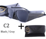 2017 NEW LVVKEE Brand design men sunglasses women Shield Colored lenses Brand logo with original packaging Gafas de sol