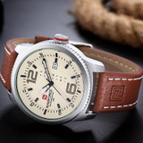2017 NEW Luxury Brand NAVIFORCE Men Sport Watches Men's Quartz Clock Man Army Military Leather Wrist Watch  Relogio Masculino