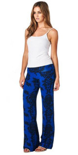 2017 New Loose High Waist Flare Wide Leg Floral Print Long Palazzo Pants Formal Trousers For Women 2017 New Loose High Waist Flare Wide Leg Floral Print Long Palazzo Pants Formal Trousers For Women