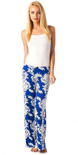 2017 New Loose High Waist Flare Wide Leg Floral Print Long Palazzo Pants Formal Trousers For Women 2017 New Loose High Waist Flare Wide Leg Floral Print Long Palazzo Pants Formal Trousers For Women