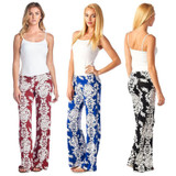 2017 New Loose High Waist Flare Wide Leg Floral Print Long Palazzo Pants Formal Trousers For Women 2017 New Loose High Waist Flare Wide Leg Floral Print Long Palazzo Pants Formal Trousers For Women