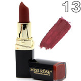 2017 New Lipstick Lot Matte Cosmetic Waterproof Long Lasting Pigment Velvet Miss Rose Brand Sexy Lip Matte Nude Lipstick Kits