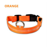 2017 New LED Nylon Pet Dog Collar Night Safety Glow Flashing Dog Cat Collar Led Luminous Small Dogs Collars USB Rechargeable