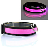 2017 New LED Nylon Pet Dog Collar Night Safety Glow Flashing Dog Cat Collar Led Luminous Small Dogs Collars USB Rechargeable