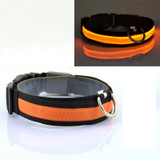 2017 New LED Nylon Pet Dog Collar Night Safety Glow Flashing Dog Cat Collar Led Luminous Small Dogs Collars USB Rechargeable