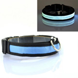 2017 New LED Nylon Pet Dog Collar Night Safety Glow Flashing Dog Cat Collar Led Luminous Small Dogs Collars USB Rechargeable
