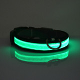 2017 New LED Nylon Pet Dog Collar Night Safety Glow Flashing Dog Cat Collar Led Luminous Small Dogs Collars USB Rechargeable
