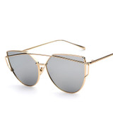 2017 NEW Fashion Sunglasses Women Brand Designer Metal Frame Sun glasses Vintage Mirror Shades Glasses S904