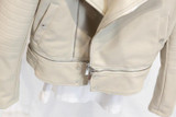 2017 New Fashion Spring Autumn Women Faux Soft Leather Long Sleeve Coat Zipper Design Motorcycle PU Jacket