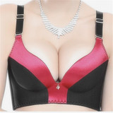 2017 New Fashion sexy push up bra solid color seamless Underwear bras for women deep V-neck sexy young girl bra brassiere b68