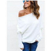 2017 new fashion Sexy autumn winter women new fashion bat sleeve loose sweater coat sweater 5 colors