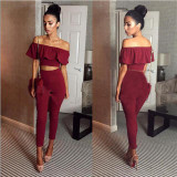2017 new fashion off the shoulder  Women Ladies Clubwear Summer Playsuit Bodycon Party Jumpsuit Romper Trousers