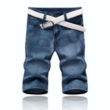 2017 new fashion mens short jeans cotton summer style shorts thin breathable denim shorts men fashionelastic jeans/size 28-36