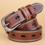 2017 New Fashion Luxury Genuine Leather Belt Woman Vintage Cow Skin Belts Women Designer Top Quality Strap Female for Jeans