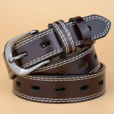 2017 New Fashion Luxury Genuine Leather Belt Woman Vintage Cow Skin Belts Women Designer Top Quality Strap Female for Jeans