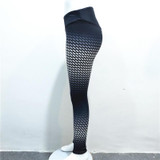 2017 New Fashion Leggings Women Fitness leggins Gradient Color Legging Printing High Waist Slim Workout leggings Women Pants