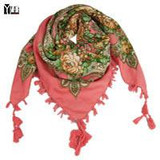 2017 New Fashion Ladies Big Square Scarf Printed Women Brand Wraps Hot-Sale Winter ladies Scarves cotton india floural headband