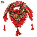 2017 New Fashion Ladies Big Square Scarf Printed Women Brand Wraps Hot-Sale Winter ladies Scarves cotton india floural headband