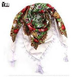 2017 New Fashion Ladies Big Square Scarf Printed Women Brand Wraps Hot-Sale Winter ladies Scarves cotton india floural headband