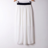 2016 Summer style Fashion Long Maxi Skirts Newest Elastic Waist Bohemia Long-Length Women Skirts Colorful Casual Skirts