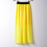 2016 Summer style Fashion Long Maxi Skirts Newest Elastic Waist Bohemia Long-Length Women Skirts Colorful Casual Skirts