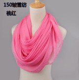 2016 Summer soild Silk Scarf Women Chiffon Scarves Sunscreen Pareo Beach shawl Female Luxury Brand Scarf