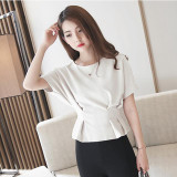 2016 Summer Plus Size Women Chiffon Tunic Shirt O Neck Batwing Loose Ladies Blouse European Female Top Femininas Blouses Shirt 2016 Summer Plus Size Women Chiffon Tunic Shirt O Neck Batwing Loose Ladies Blouse European Female Top Femininas Blouses Shirt