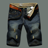 2016 Summer Men Short Jeans Denim Trousers Hot Sale Fashion Casual men jeans ALIBB002