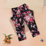 2016 summer Girls Clothing Sets Fashion Baby Girls Clothes floral casual sleeveless outfit +headband Children's Clothes set