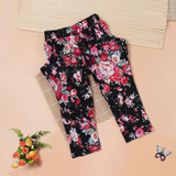 2016 summer Girls Clothing Sets Fashion Baby Girls Clothes floral casual sleeveless outfit +headband Children's Clothes set