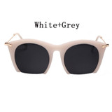 2016 Stylish Half Rim Sunglasses Women Brand Designer Fashion Vintage Lady UV400 Cat Eye Sunglasses Men Party Sun Glass Metal
