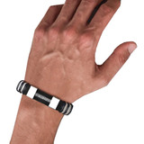 Vincent Stainless Steel - Silicone Bracelet