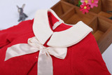 2016 spring&amp;autumn newborn girls cloak half trumpet sleeves girls clothing cardigan suit 4-24M red kids jacket casaco infantil