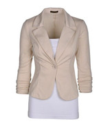 2016 Spring Women Slim Blazer Coat Hot Fashion Elegant Jacket One Button Brand Ladies Blazers Work Wear Casaco Feminino Clothes
