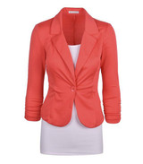 2016 Spring Women Slim Blazer Coat Hot Fashion Elegant Jacket One Button Brand Ladies Blazers Work Wear Casaco Feminino Clothes