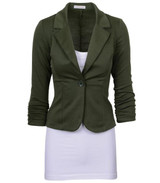 2016 Spring Women Slim Blazer Coat Hot Fashion Elegant Jacket One Button Brand Ladies Blazers Work Wear Casaco Feminino Clothes