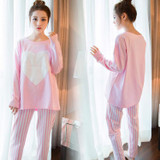 2016 Spring Women Pajama Sets Autumn Sleepwear Pajamas girls night Homewear For Women Plus Size Nightgown Free Shipping