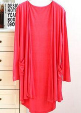 2016 spring summer Cardigan women long sleeve loose long thin coat with pocket sunscreen clothing blouses modal