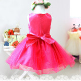 Flower Girl Princess Bow Dress Toddler Wedding Party Pageant Tulle Dresses