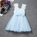 Flower Girl Party Dress Summer 2018 Tulle Wedding Birthday Princess Dress Girl Dresses Children Clothing Kids Clothes Dress Kids