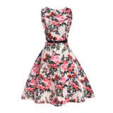 Flower Girl Dresses For Kids New 2017 Girls Summer Dress For Party And Wedding Teenagers Sundress Fancy Clothes Princess Cotton