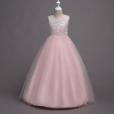 Flower Girl Dress Summer Clothes Girl 2018 Baby Girl Wedding Lace Dresses Kids's Party Wear Costume For Girl Children Clothing
