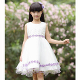 Flower Girl Dress For Weddings 2017 Pageant Ball Gowns White Lace Autumn Long Sleeve First Communion Dresses For Girls
